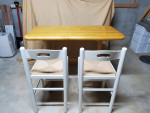 Table & Chairs Butcher Block