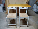Table & Chairs Butcher Block