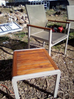 BarlowTyrie Teak Table, Chairs & End Table