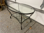 Glass coffee table