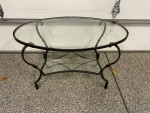 Glass coffee table