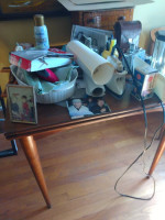 Old expandable wood table
