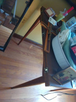 Old expandable wood table