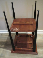 Small Ethan Allen Metal Leg Side End Table