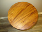 Round Side / End Table with metal legs