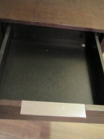 Side End Table with One Draw and Bottom Shelf