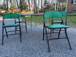 MCM Folding Table and Chairs