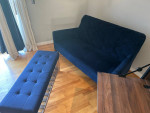 Loveseat,desk,ottoman and side table