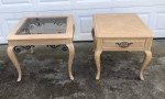 THOMASVILLE matching coffee table w/ glass insert and end table