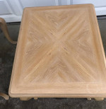 THOMASVILLE matching coffee table w/ glass insert and end table
