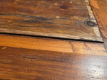 Wrought Iron Wood Top Table. Desk