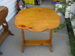 Mid Century Pine Drop Leaf Side Table