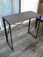 Heavy Metal Microwave Table or Side Table-31.5"L X 15"W X 30"H