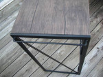 Heavy Metal Microwave Table or Side Table-31.5"L X 15"W X 30"H