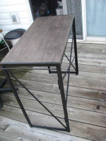 Heavy Metal Microwave Table or Side Table-31.5"L X 15"W X 30"H