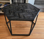 Wooden Hexagon Coffee Table