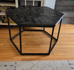 Wooden Hexagon Coffee Table