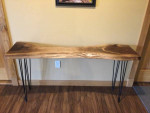 LIVE EDGE BLACK WALNUT HALL/CONSOLE TABLE