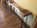 LIVE EDGE BLACK WALNUT HALL/CONSOLE TABLE