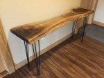 LIVE EDGE BLACK WALNUT HALL/CONSOLE TABLE