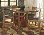 Kavara Counter Height Dining Table and 6 Barstools