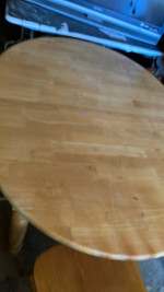Table and 2 chairs!! blond wood