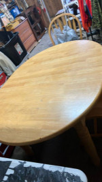 Table and 2 chairs!! blond wood