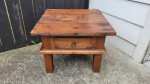 Coffee table/ Small Rustic distressed/ Solid wood
