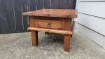 Coffee table/ Small Rustic distressed/ Solid wood