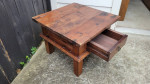 Coffee table/ Small Rustic distressed/ Solid wood
