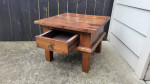 Coffee table/ Small Rustic distressed/ Solid wood