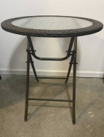 Folding Glass Top Patio Table