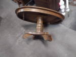 Oval oak side table