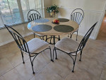 Secretary -King bed -rug - MC Coffee and end table, Dining table