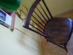Hitchcock Breakfast Table, 2 arm chairs & 4 other chairs