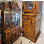 Thomasville Dining set: Table, 6 Chairs, China Hutch, Buffet - $640
