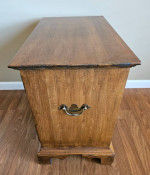Ethan Allen Solid Wood Side Table Chest with 3 Drawers