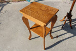 Hand made oak nightstand end side accent table