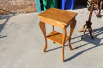 Hand made oak nightstand end side accent table