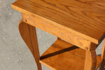 Hand made oak nightstand end side accent table