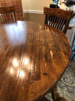 Frat House Round Breakfast Nook Table with 5 chairs