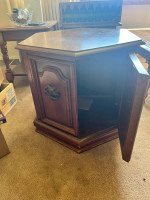 Curio cabinet and side table cabinet