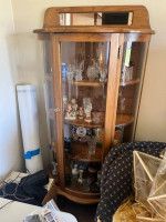 Curio cabinet and side table cabinet