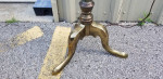Stifel Solid Brass Floor Lamp w/Glass Table