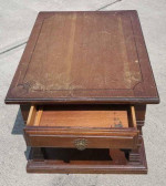 WOOD TABLE WITH DRAWER  22" x 28"x 19" tall
