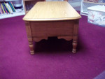 OAK COFFEE TABLE W 2 DRAWERS