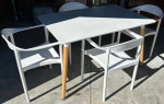 Mid Century Modern Style Table & 4 Chairs