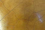 REDUCED Vtg Hardwood Mahogany Octagonal Table-Leather Gold Tooling Top