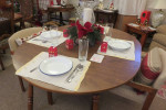 REDUCED Maple Oval 53"Circular 41"Table-Laminate 1 Leaf