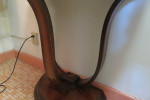 Demi lune Mahogany Half Circle Console Table